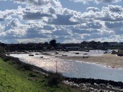 Approaching Burnham Overy Staithe, the finish point for day 2
